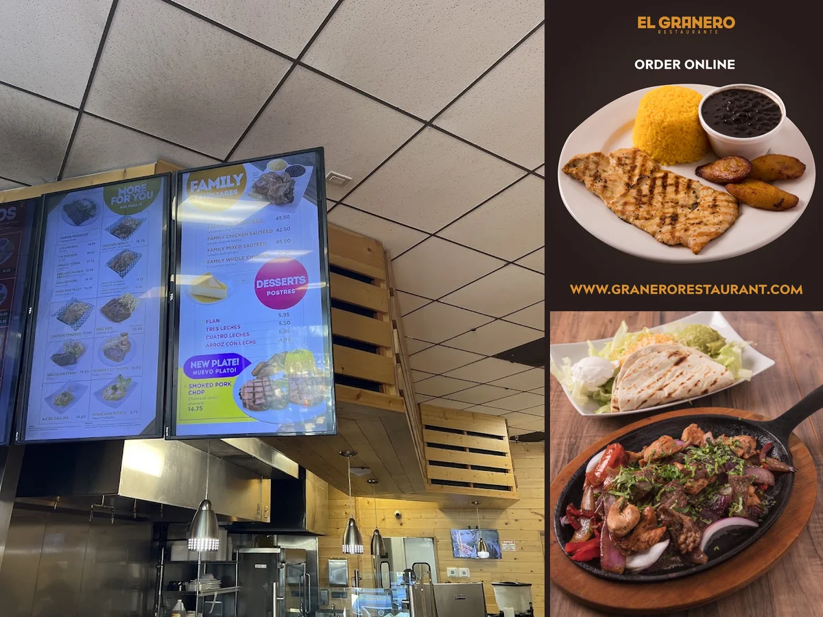 Peruvian dishes on a restaurant table